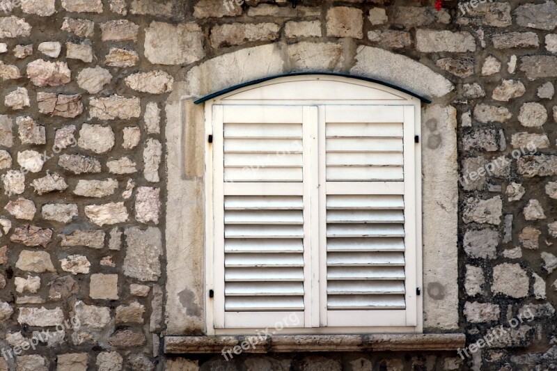 Window Stone House Wood Wall