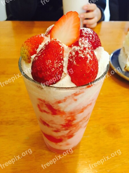 Food Dessert Snack Cafe Strawberry