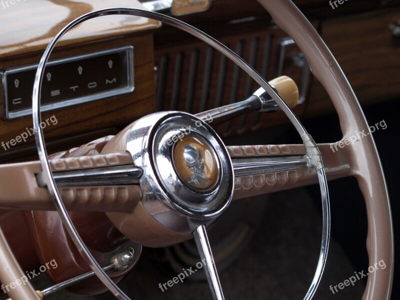 Desoto Steering Wheel Car Vehicle Automobile