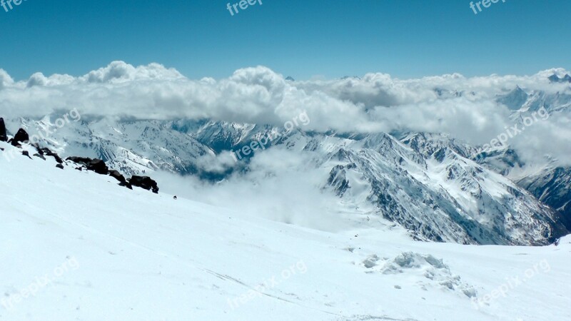 Elbrus Mountains The Caucasus Kabardino-balkaria Mountaineering