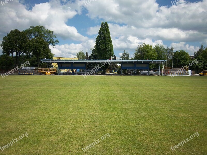 Sports Field Grass Green Football