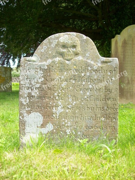 Gravestone Chilham Century Cemetery Church