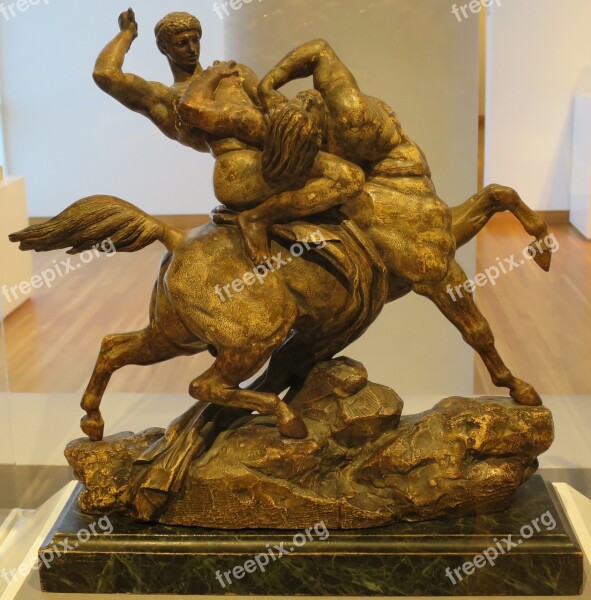 Theseus Battling Centaur Antoine Louis