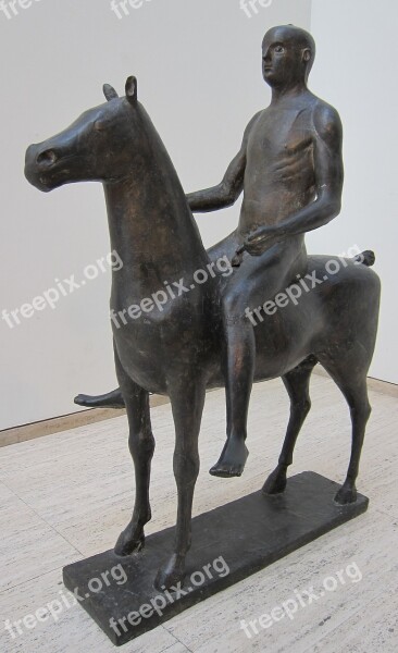 Sculpture Rider Bronze Marino Marini