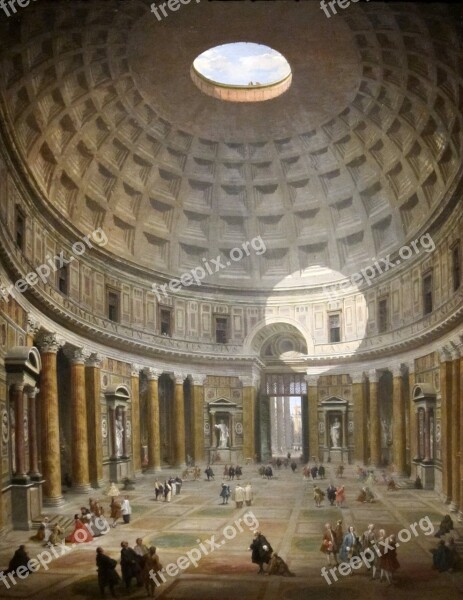 Giovanni Panini Italian Interior Pantheon