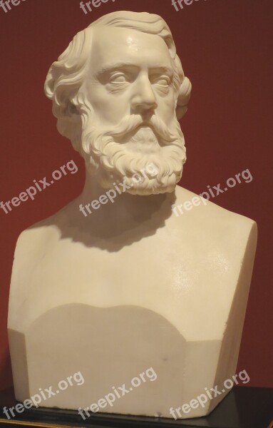 Bust Henry Wadsworth Longfellow Hiram