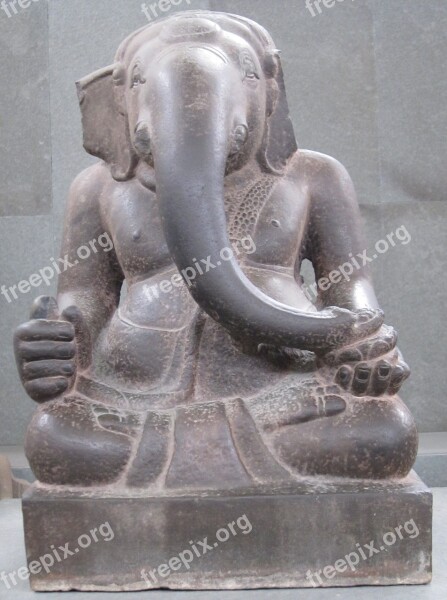 Ganesha Sandstone Sculpture Museum Cham