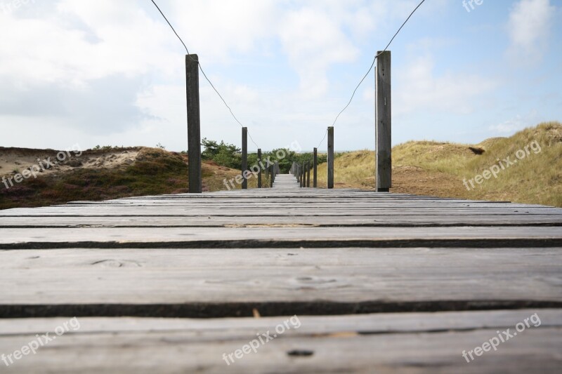 Away Boardwalk Dunes Amrum Nordfriesland