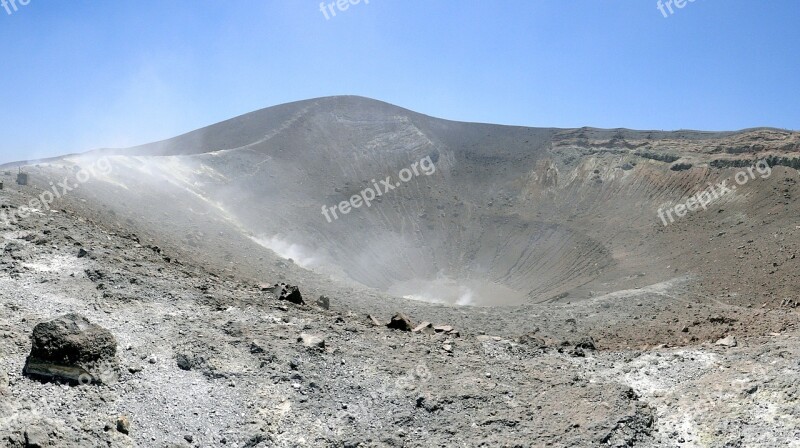 Volcano Volcanic Crater Crater Landscape Barren