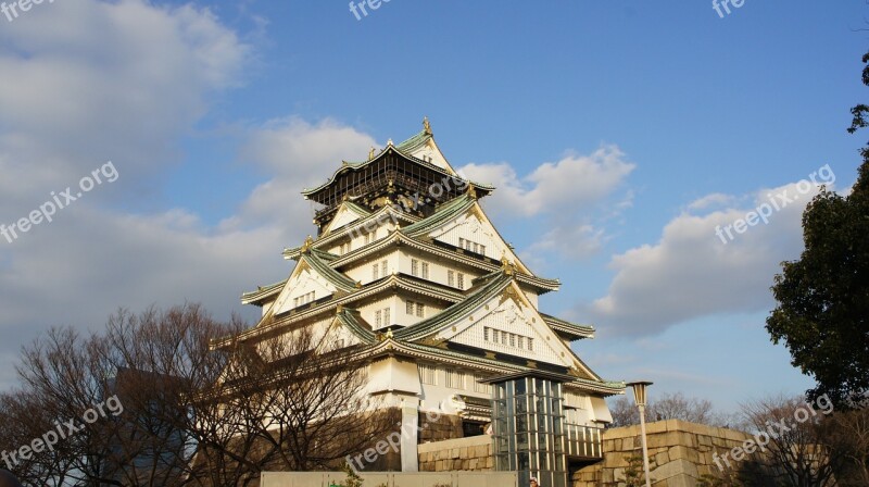 Japan Osaka Castle Landmark Kansai