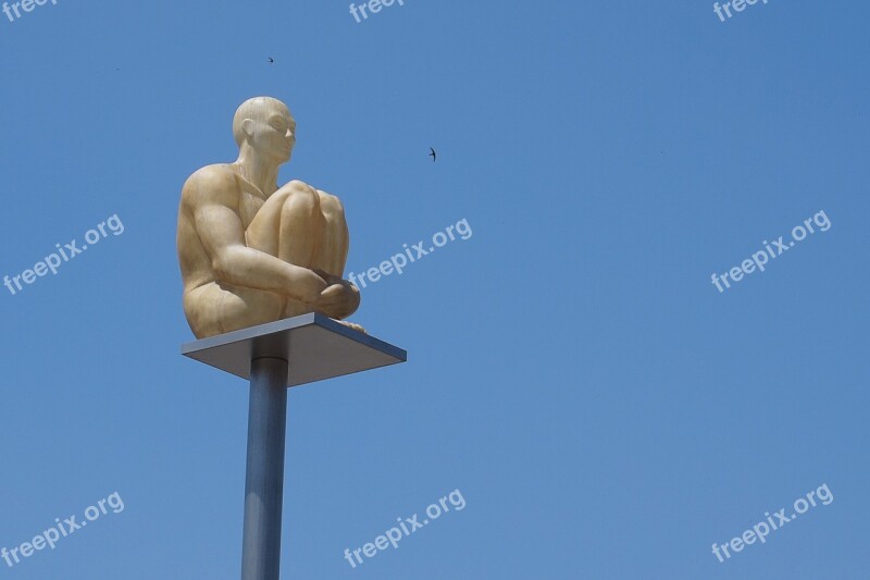 Statue Nice Sky Monument Man