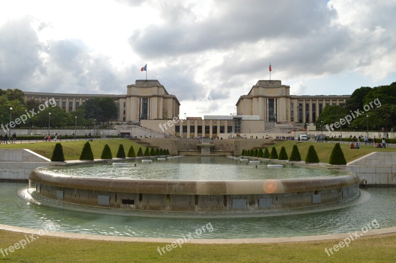 Paris Trocadero Basin Free Photos