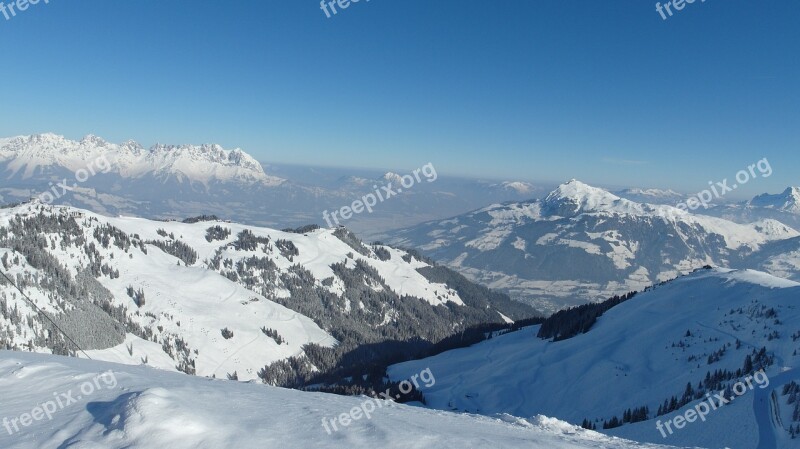 Mountains Snow Alpine Ski Holiday Free Photos