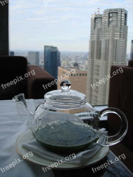 Teapot Breakfast Tea Balcony Morning