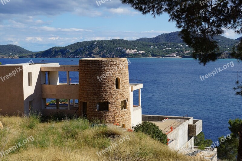 Ibiza Sea Boat Island View