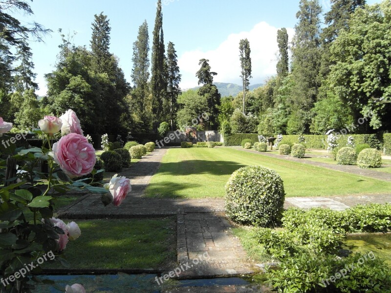 Villa Oliva Lucca Tuscany Garden Landscape