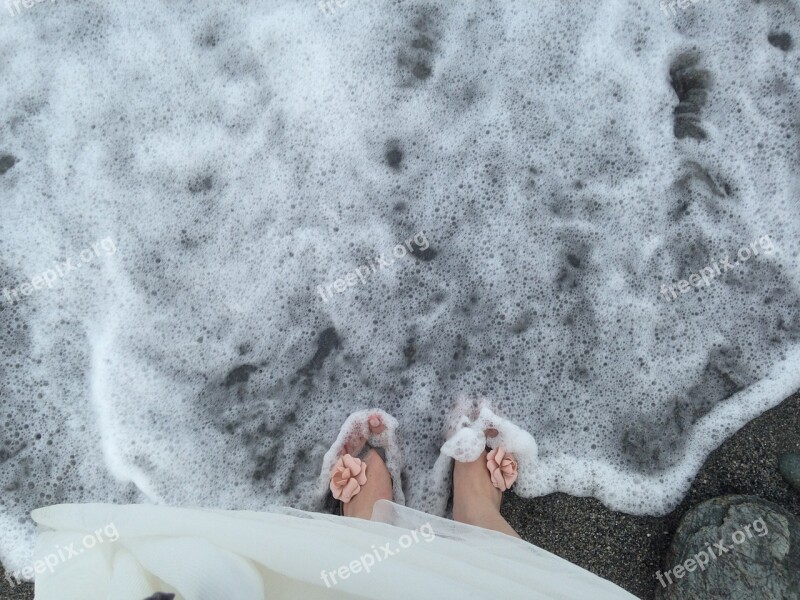 Tide Beach The Waves Foot Sea