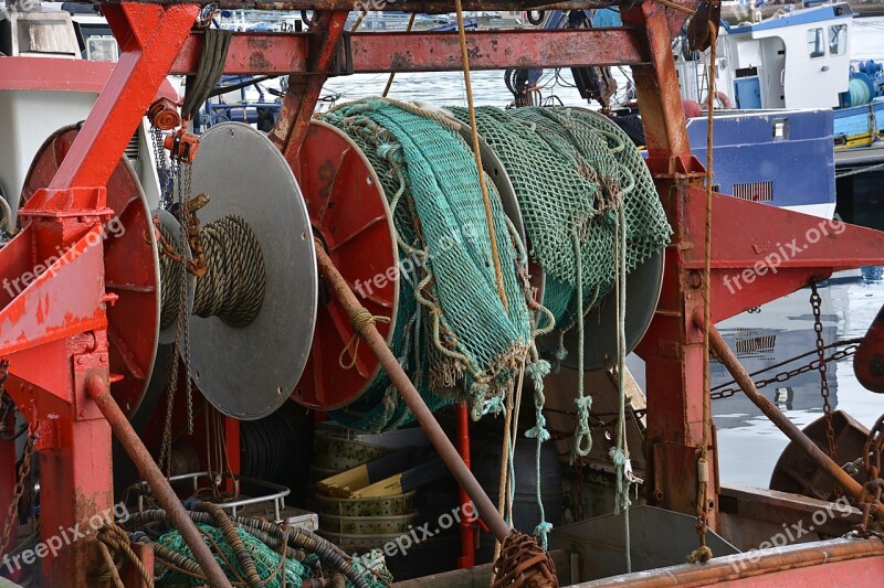 Netting Fishing Colors Sea Fisherman