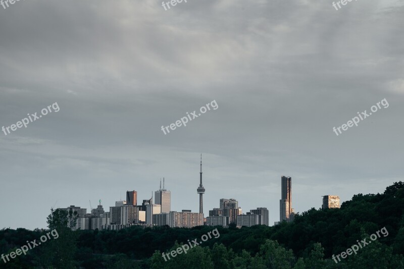 Skyline Cityscape Downtown Architecture City