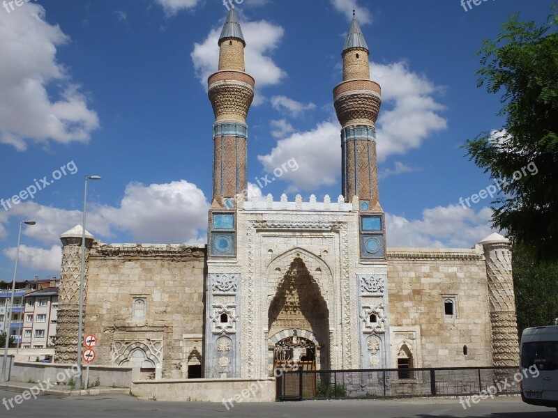 Turkey Sivas Mosque Gök Medrese Free Photos