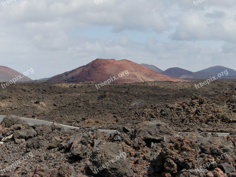 Timanfaya National Park Lanzarote Canary Islands Landscape Outlook