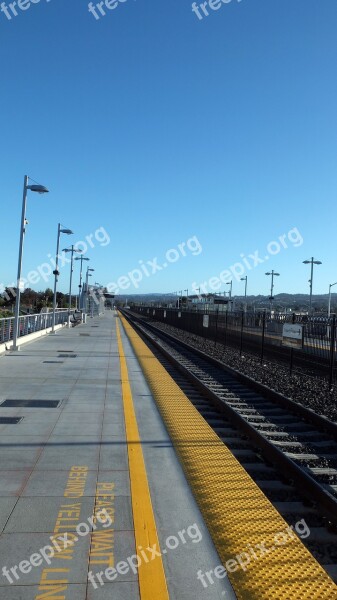 San Francisco Train Rail Wharf Usa