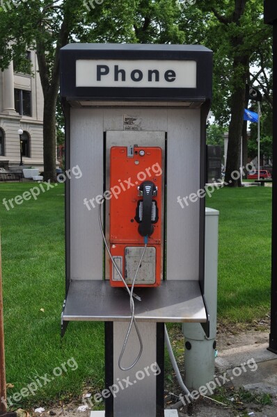 Phone Booth Telephone Street Urban