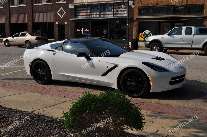 Corvette Chevrolet Sport Car Garage Road Trip