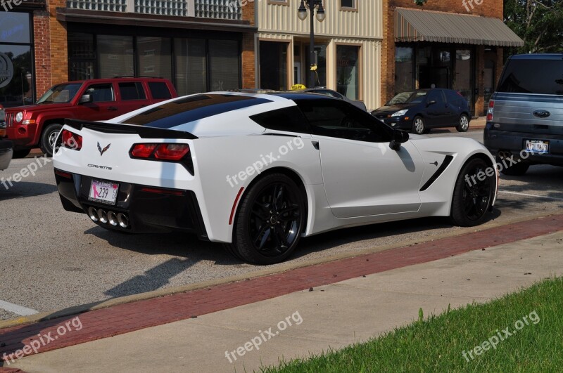 Corvette Chevrolet Sport Car Garage Road Trip