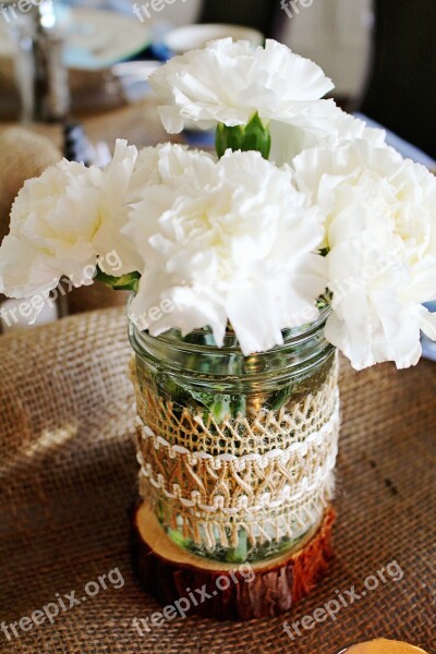 Flower Flower Vase Decoration White Decor