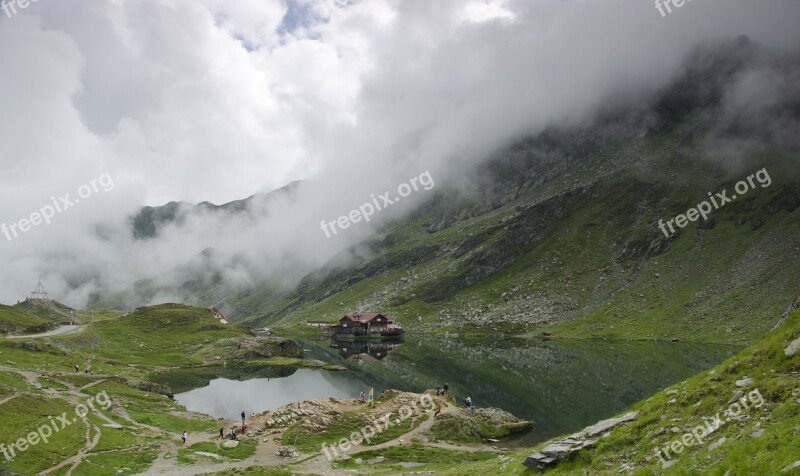 Balea Lac Fogarasze Romania Transfagarasan Route Mountain Lake