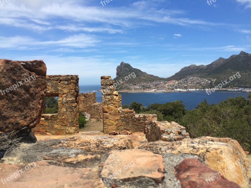 Cape Town Nature View Ruins Sea