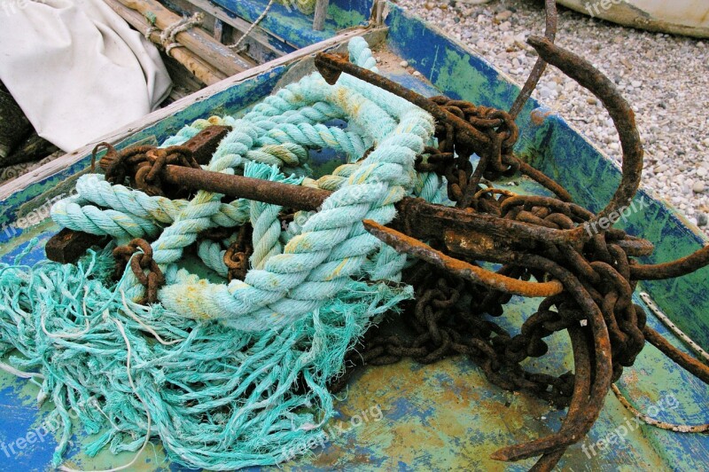 Seafaring Anchor Harness Lines Rope Vacations