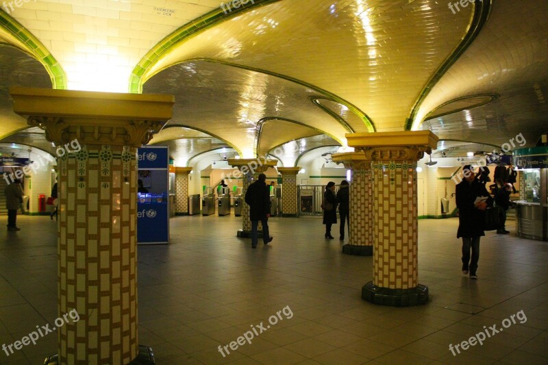 Metro Paris France Metro Station Metro Entrance