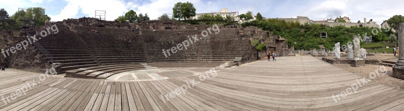 Lyon France Architecture Roman Ruins