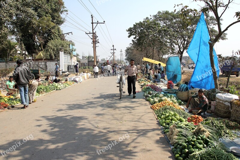 Village Market Indian Market Traditional Village