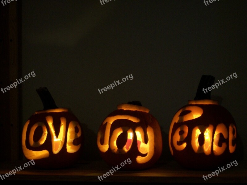 Holiday Pumpkin Carved Happy Color