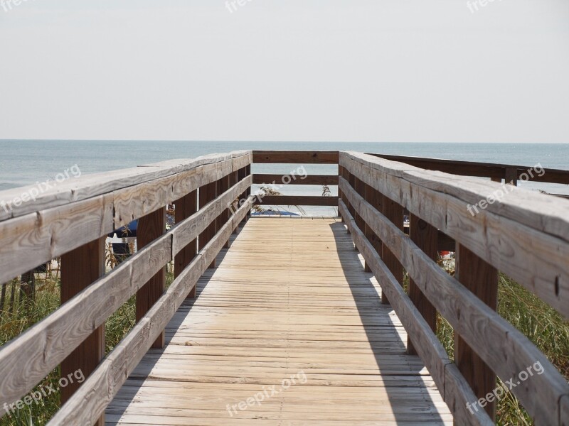 Beach Boardwalk Vacation Sea Coast