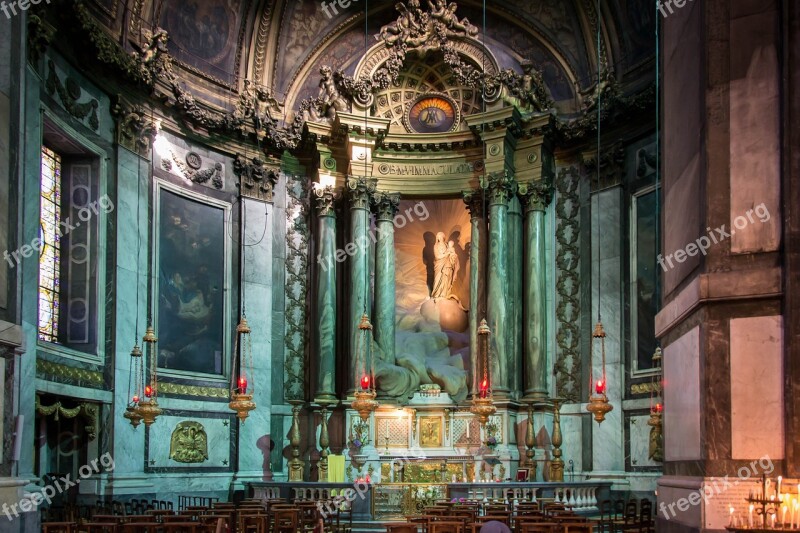 Church Chapel Roman Catholic Saint-sulpice Paris