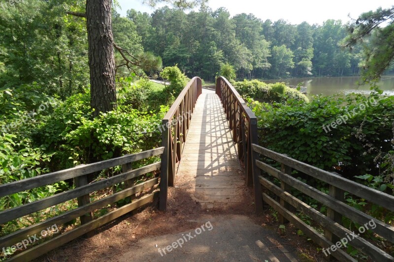 Bridge Walkway Park Pathway Footbridge