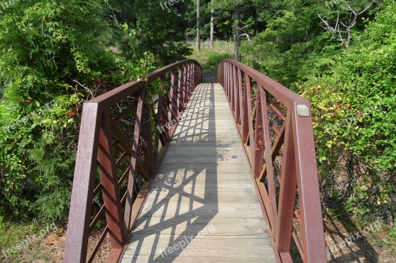 Bridge Walkway Park Pathway Footbridge