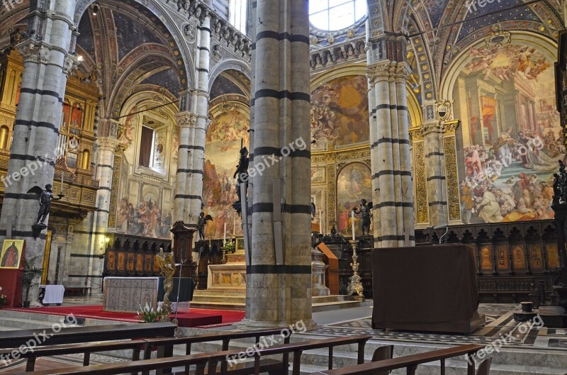 Siena The Cathedral Italy Architecture Tuscany