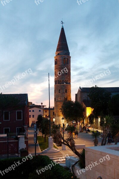 Caorle Venice Italy Piazza Church