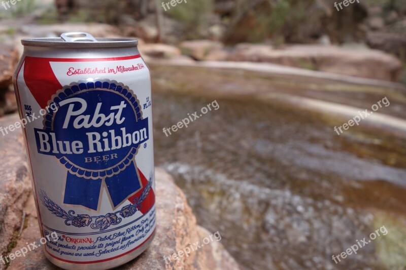 Pbr Pabst Beer Creek Free Photos