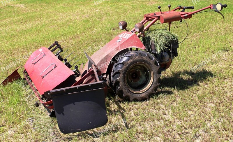 Agriculture Mower Meadow Mowed Summer