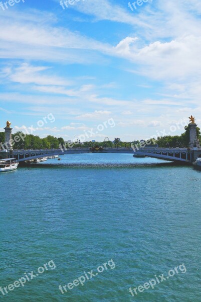 Its Paris River Bridge France