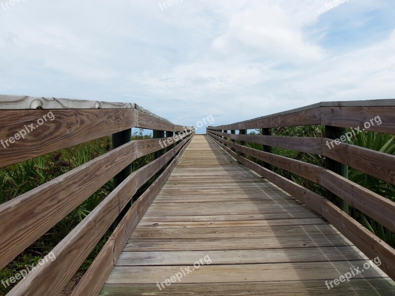 Boardwalk Sky Summer Beach Relaxation