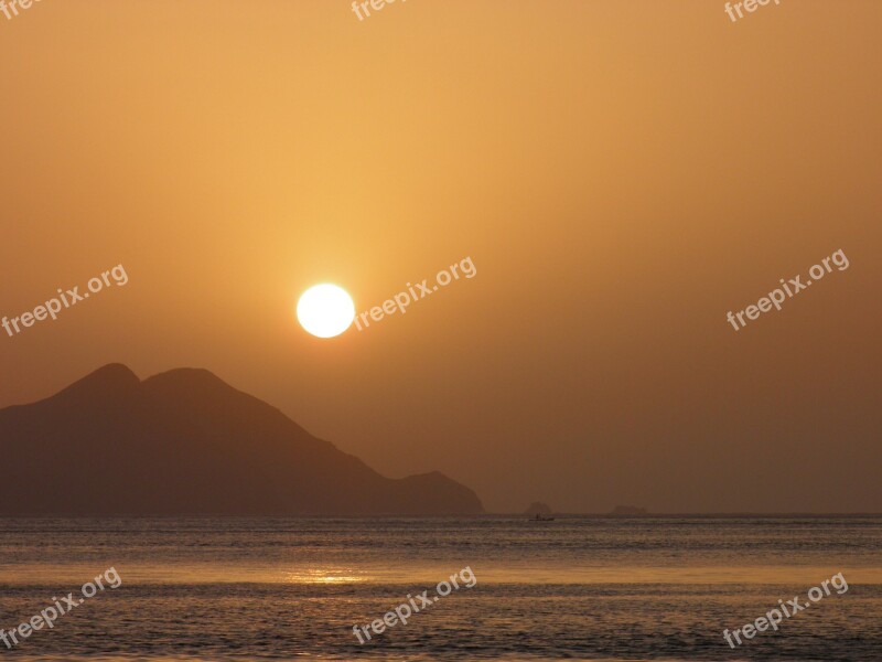 Landscape Sunset Sea Sky Beach