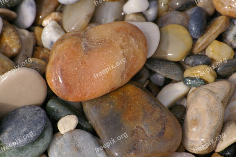 Stones Steinig Pebbles Pebble Beach