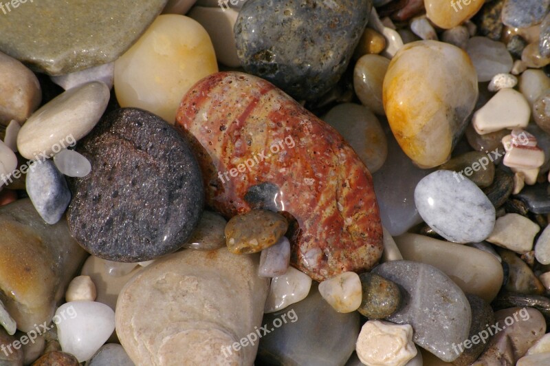 Stones Steinig Pebbles Pebble Beach